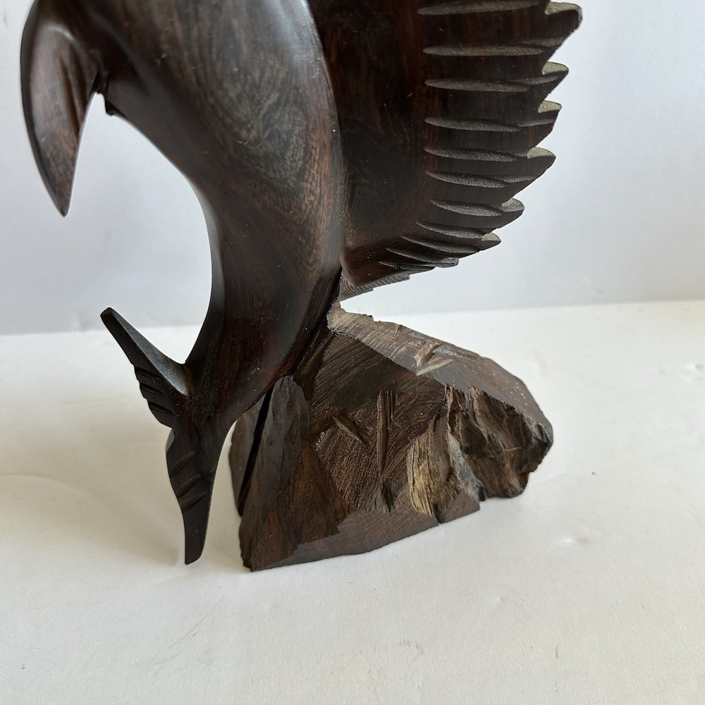 Vintage 12" Sword Fish Sailfish Large Ironwood Statue‎ Sculpture - Picture 6 of 6